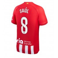 Pánský Fotbalový dres Atletico Madrid Saul Niguez #8 2023-24 Domácí Krátký Rukáv